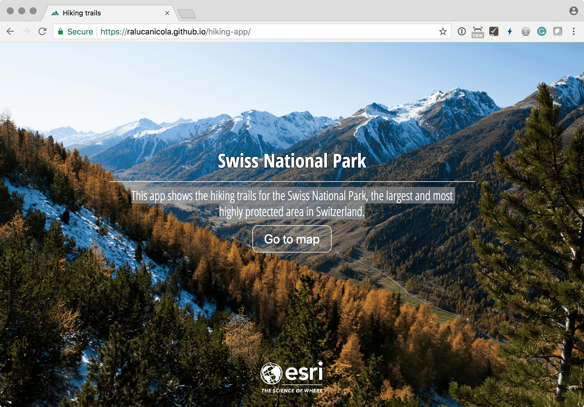 Hiking trails in Swiss National Park