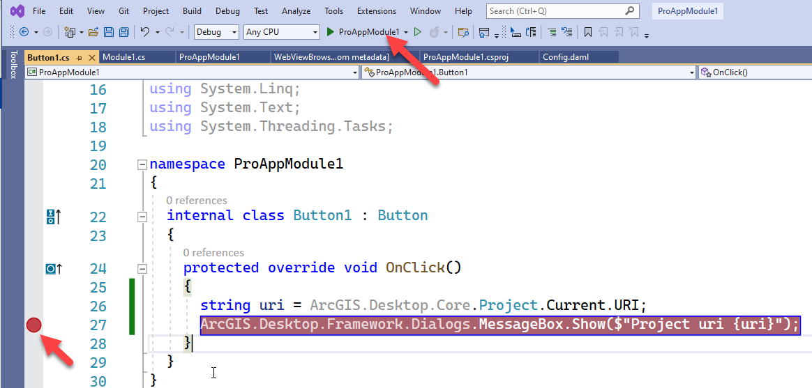 Break point Breakpoint