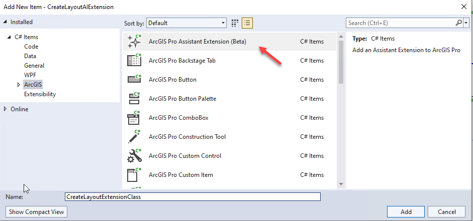 Pro SDK AI Assistant Item Template ProSDKAIAssistantTemplate