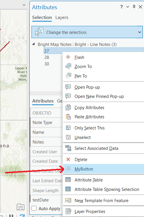 Attributes context Menu AttributesContextMenu