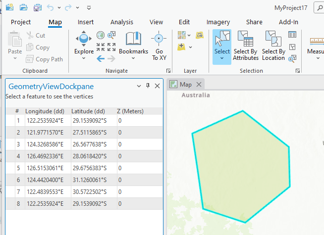 Geometry Vertices geometryControlGeometry