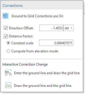 Ground to grid corrections
