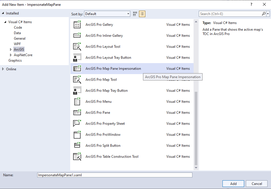 Add Map Pane Impersonation control. ProGuide: MapAuthoring - Map Pane Impersonation